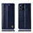Handytasche Stand Schutzhülle Flip Leder Hülle H06P für Oppo Find X3 Pro 5G Blau