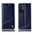 Handytasche Stand Schutzhülle Flip Leder Hülle H06P für Oppo Reno7 Z 5G Blau