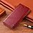 Handytasche Stand Schutzhülle Flip Leder Hülle H06P für Samsung Galaxy Grand 3 G7200 Rot