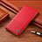 Handytasche Stand Schutzhülle Flip Leder Hülle H07P für Huawei Honor X9a 5G Rot