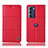 Handytasche Stand Schutzhülle Flip Leder Hülle H07P für Motorola Moto Edge S30 5G Rot