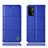 Handytasche Stand Schutzhülle Flip Leder Hülle H07P für Oppo A93 5G Blau