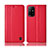 Handytasche Stand Schutzhülle Flip Leder Hülle H07P für Oppo F19 Pro+ Plus 5G Rot
