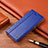 Handytasche Stand Schutzhülle Flip Leder Hülle H07P für Sony Xperia 10 III Blau