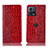Handytasche Stand Schutzhülle Flip Leder Hülle H08P für Motorola Moto Edge S30 Pro 5G Rot