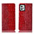 Handytasche Stand Schutzhülle Flip Leder Hülle H08P für Motorola Moto G32 Rot