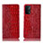 Handytasche Stand Schutzhülle Flip Leder Hülle H08P für Oppo A54 5G Rot