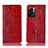 Handytasche Stand Schutzhülle Flip Leder Hülle H08P für Oppo A56S 5G Rot