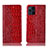 Handytasche Stand Schutzhülle Flip Leder Hülle H08P für Oppo Find X3 Pro 5G Rot