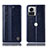 Handytasche Stand Schutzhülle Flip Leder Hülle H09P für Motorola Moto Edge X30 Pro 5G Blau