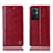 Handytasche Stand Schutzhülle Flip Leder Hülle H09P für OnePlus Nord N20 5G Rot