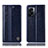 Handytasche Stand Schutzhülle Flip Leder Hülle H09P für Oppo A77 5G Blau