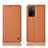 Handytasche Stand Schutzhülle Flip Leder Hülle H10P für Oppo A53s 5G Orange