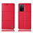 Handytasche Stand Schutzhülle Flip Leder Hülle H10P für Oppo A55 5G Rot