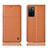 Handytasche Stand Schutzhülle Flip Leder Hülle H10P für Oppo A55S 5G Orange