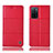 Handytasche Stand Schutzhülle Flip Leder Hülle H10P für Oppo A55S 5G Rot