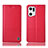 Handytasche Stand Schutzhülle Flip Leder Hülle H10P für Oppo Find X5 5G Rot