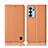 Handytasche Stand Schutzhülle Flip Leder Hülle H10P für Oppo Reno6 5G Orange