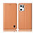 Handytasche Stand Schutzhülle Flip Leder Hülle H11P für Oppo Find X5 5G Orange
