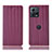 Handytasche Stand Schutzhülle Flip Leder Hülle H16P für Motorola Moto S30 Pro 5G Violett