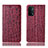 Handytasche Stand Schutzhülle Flip Leder Hülle H16P für Oppo A54 5G Rot