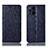 Handytasche Stand Schutzhülle Flip Leder Hülle H18P für Oppo Find X3 Pro 5G Blau