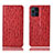 Handytasche Stand Schutzhülle Flip Leder Hülle H18P für Oppo Find X3 Pro 5G Rot
