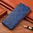 Handytasche Stand Schutzhülle Flip Leder Hülle H19P für Apple iPhone 12 Blau