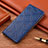 Handytasche Stand Schutzhülle Flip Leder Hülle H19P für Asus ROG Phone 5s Blau