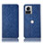 Handytasche Stand Schutzhülle Flip Leder Hülle H19P für Motorola Moto Edge X30 Pro 5G Blau