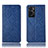 Handytasche Stand Schutzhülle Flip Leder Hülle H19P für Oppo A76 Blau