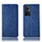 Handytasche Stand Schutzhülle Flip Leder Hülle H19P für Oppo A96 5G Blau