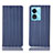 Handytasche Stand Schutzhülle Flip Leder Hülle H23P für Oppo A1x 5G Blau