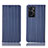 Handytasche Stand Schutzhülle Flip Leder Hülle H23P für Oppo A76 Blau