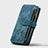 Handytasche Stand Schutzhülle Flip Leder Hülle H27 für Apple iPhone 13 Mini Blau