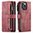 Handytasche Stand Schutzhülle Flip Leder Hülle H27 für Apple iPhone 14 Pro Rot