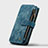 Handytasche Stand Schutzhülle Flip Leder Hülle H28 für Apple iPhone 14 Pro Blau