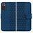 Handytasche Stand Schutzhülle Flip Leder Hülle HF1 für Xiaomi Redmi Note 10 Pro 4G Blau