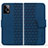 Handytasche Stand Schutzhülle Flip Leder Hülle HF1 für Xiaomi Redmi Note 12 Explorer Blau