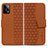 Handytasche Stand Schutzhülle Flip Leder Hülle HF1 für Xiaomi Redmi Note 12 Explorer Braun