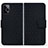 Handytasche Stand Schutzhülle Flip Leder Hülle HF1 für Xiaomi Redmi Note 12 Explorer Schwarz