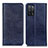 Handytasche Stand Schutzhülle Flip Leder Hülle K01Z für Oppo A53s 5G Blau