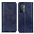 Handytasche Stand Schutzhülle Flip Leder Hülle K01Z für Oppo A54 5G Blau