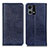 Handytasche Stand Schutzhülle Flip Leder Hülle K01Z für Oppo Reno8 4G Blau