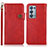 Handytasche Stand Schutzhülle Flip Leder Hülle K03Z für Oppo Reno6 Pro+ Plus 5G Rot