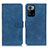Handytasche Stand Schutzhülle Flip Leder Hülle K03Z für Xiaomi Redmi Note 10 Pro 5G Blau