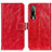 Handytasche Stand Schutzhülle Flip Leder Hülle K04Z für HTC Desire 22 Pro 5G Rot