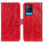 Handytasche Stand Schutzhülle Flip Leder Hülle K04Z für Oppo A54 4G Rot
