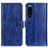 Handytasche Stand Schutzhülle Flip Leder Hülle K04Z für Sony Xperia 5 III Blau