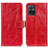 Handytasche Stand Schutzhülle Flip Leder Hülle K04Z für Vivo iQOO Z6 5G Rot